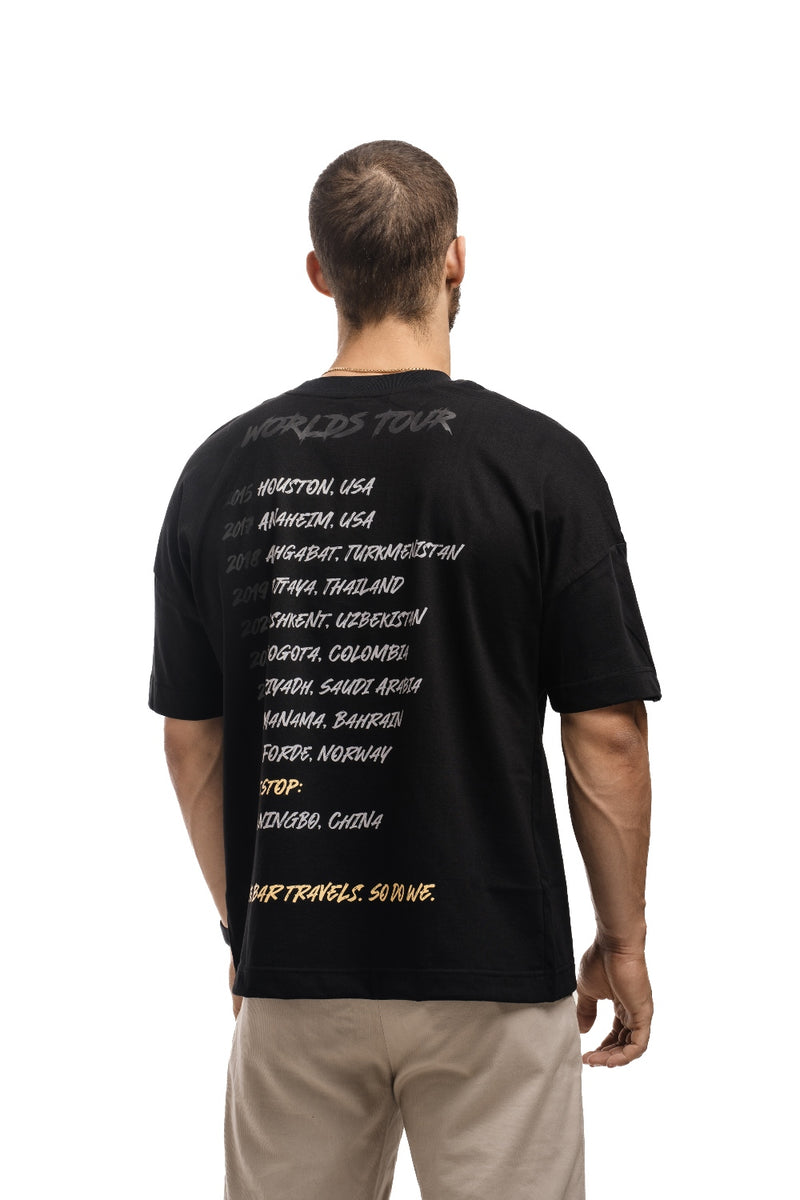 Men's World's Tour Oversize T-shirt - Warm Body Cold Mind