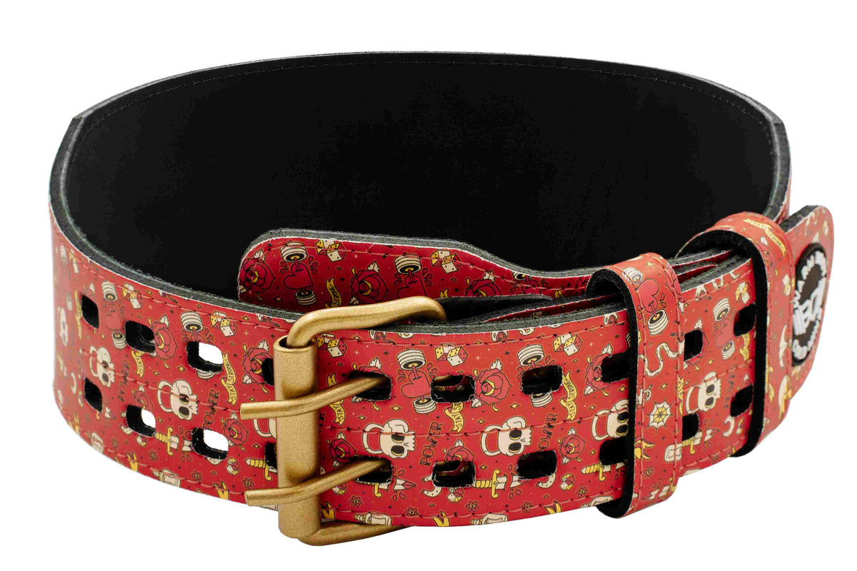 Red Classic GA Leather Weightlifting Belt – Golden Aesthetics