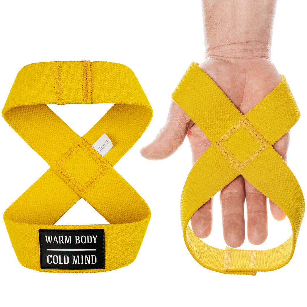 Better Bodies Leather Lifting Straps - Yellow