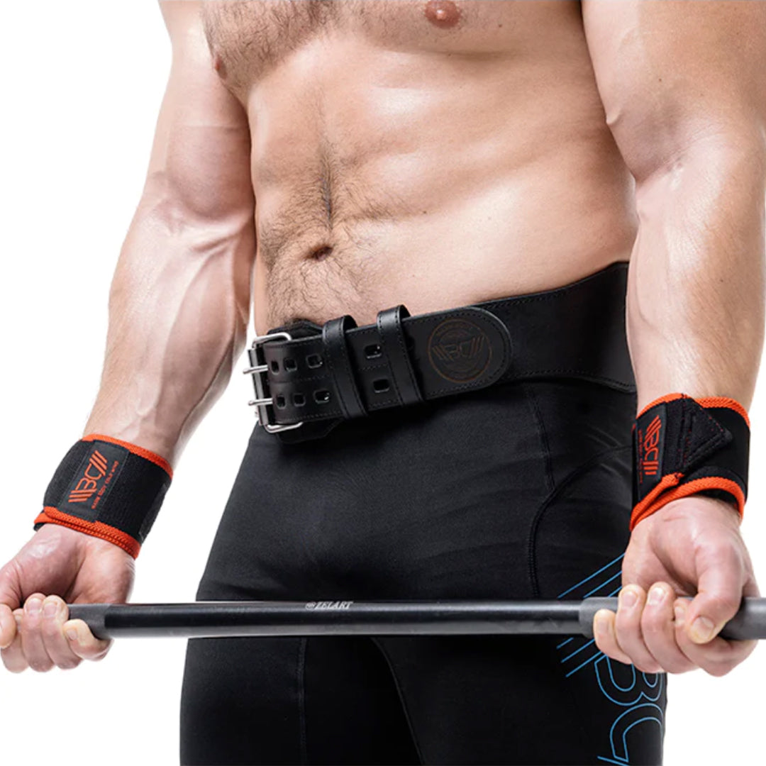 Leather Weightlifting Belt - Warm Body Cold Mind