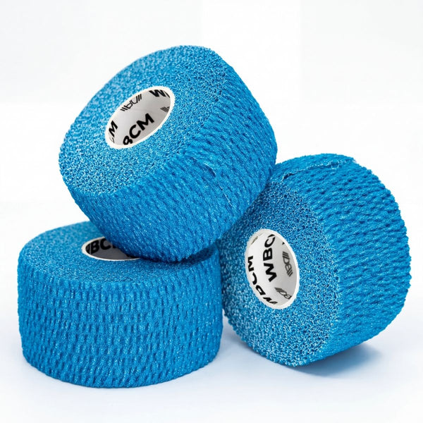 Blue 1,5" Narrow Weightlifting thumb Tape - Warm Body Cold Mind