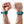 Leather Wrist Wraps Aqua