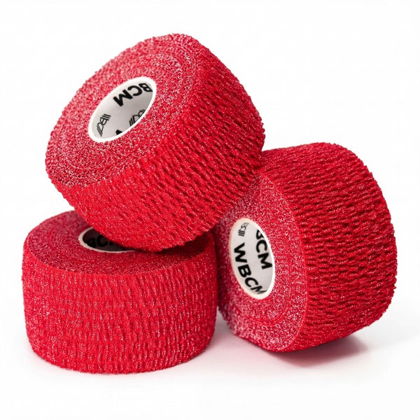 Red 1,5" Narrow Weightlifting thumb Tape - Warm Body Cold Mind
