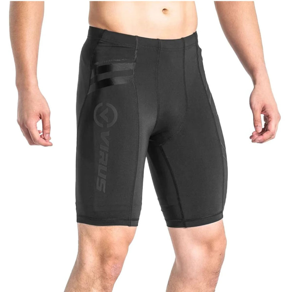 Virus Mens Compression Shorts Close View