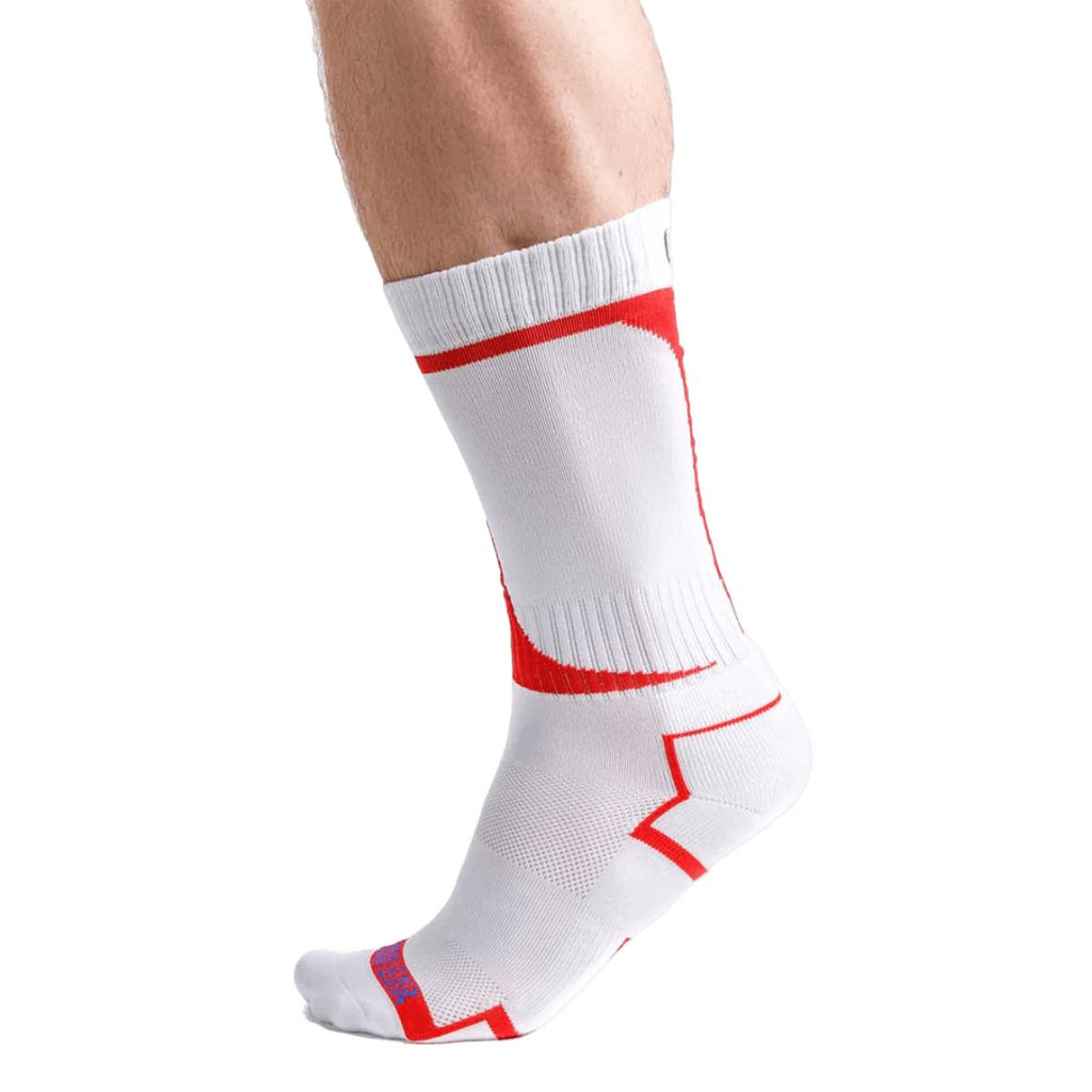 WBCM Long Weightlifting Socks Close View