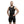 Black WEIGHTLIFTING COMPRESSION SINGLET S-4 on athlete (front view) – Warm Body Cold Mind