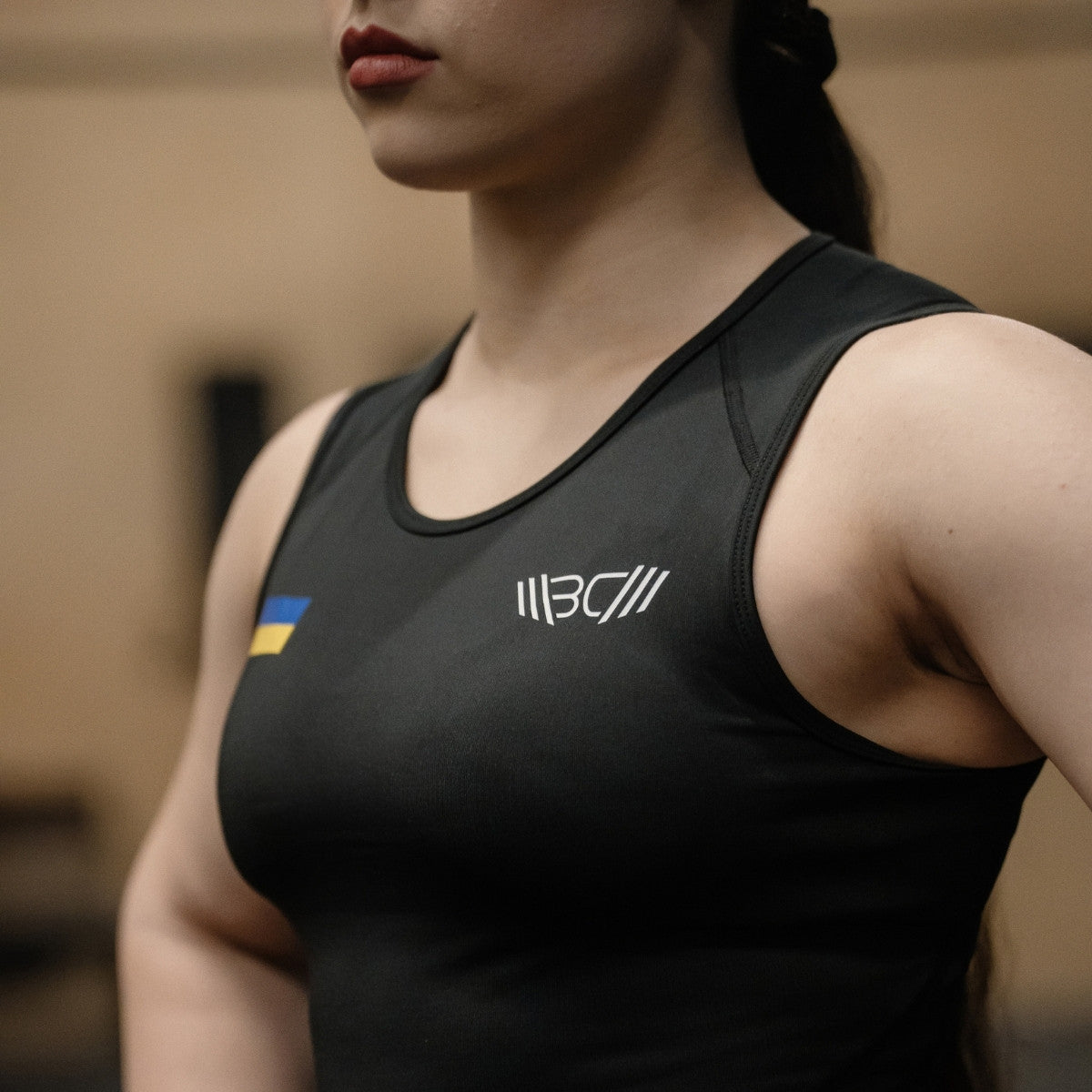 Women's Weightlifting Compression Singlet S-4