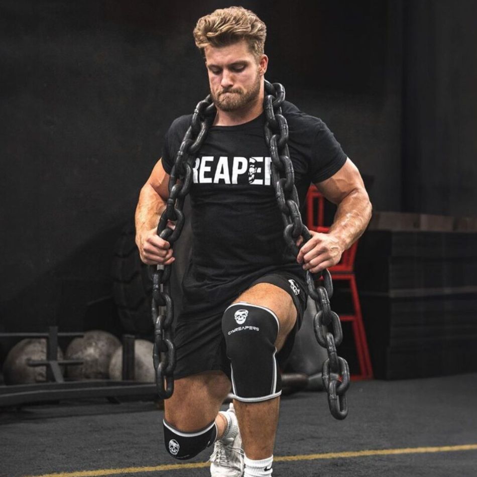 Gymreapers 7mm Knee Sleeves in use