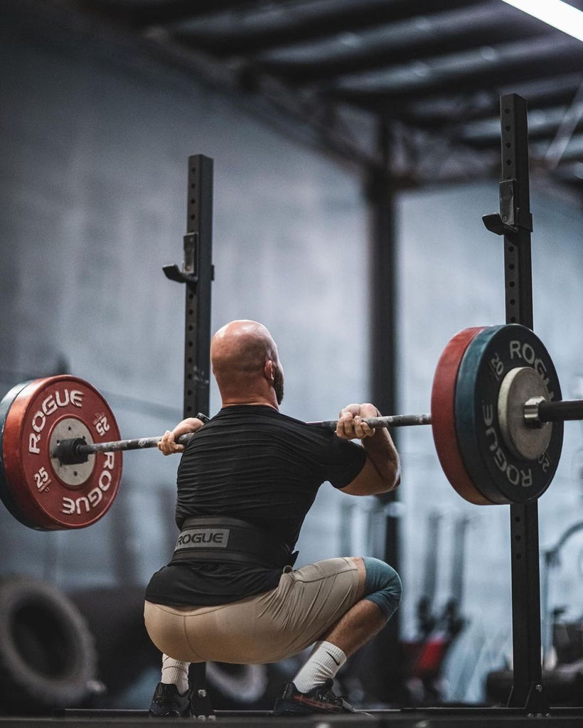 ROGUE USA Nylon Lifting Belt in use