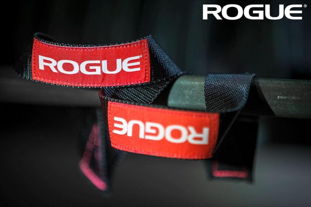 Rogue Oly Lifting Straps in use