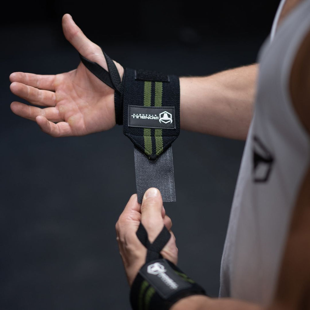 IronBull Classic Wrist Wraps in use