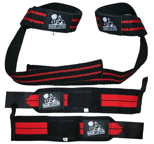 Nordic Lifting Wrist Wraps + Lifting Straps Bundle