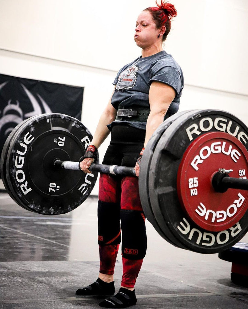 Rogue Leather 4″ Lever Belt in use